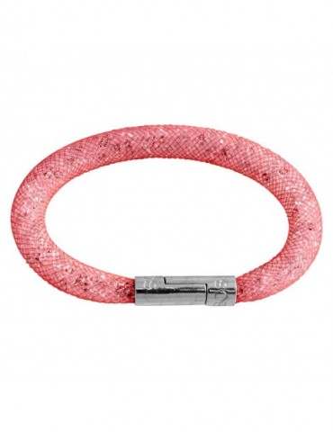 Bracelet tube Cristal rouge 19 cm
