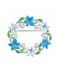 BROCHE COURONNE BLEUE