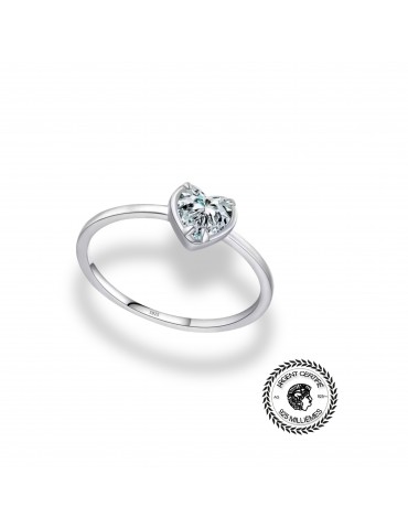 Bague coeur argent 925